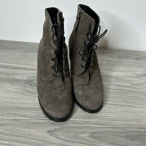 Barneys New York
Barneys New York High Heeled Suede Lace Up Bootie